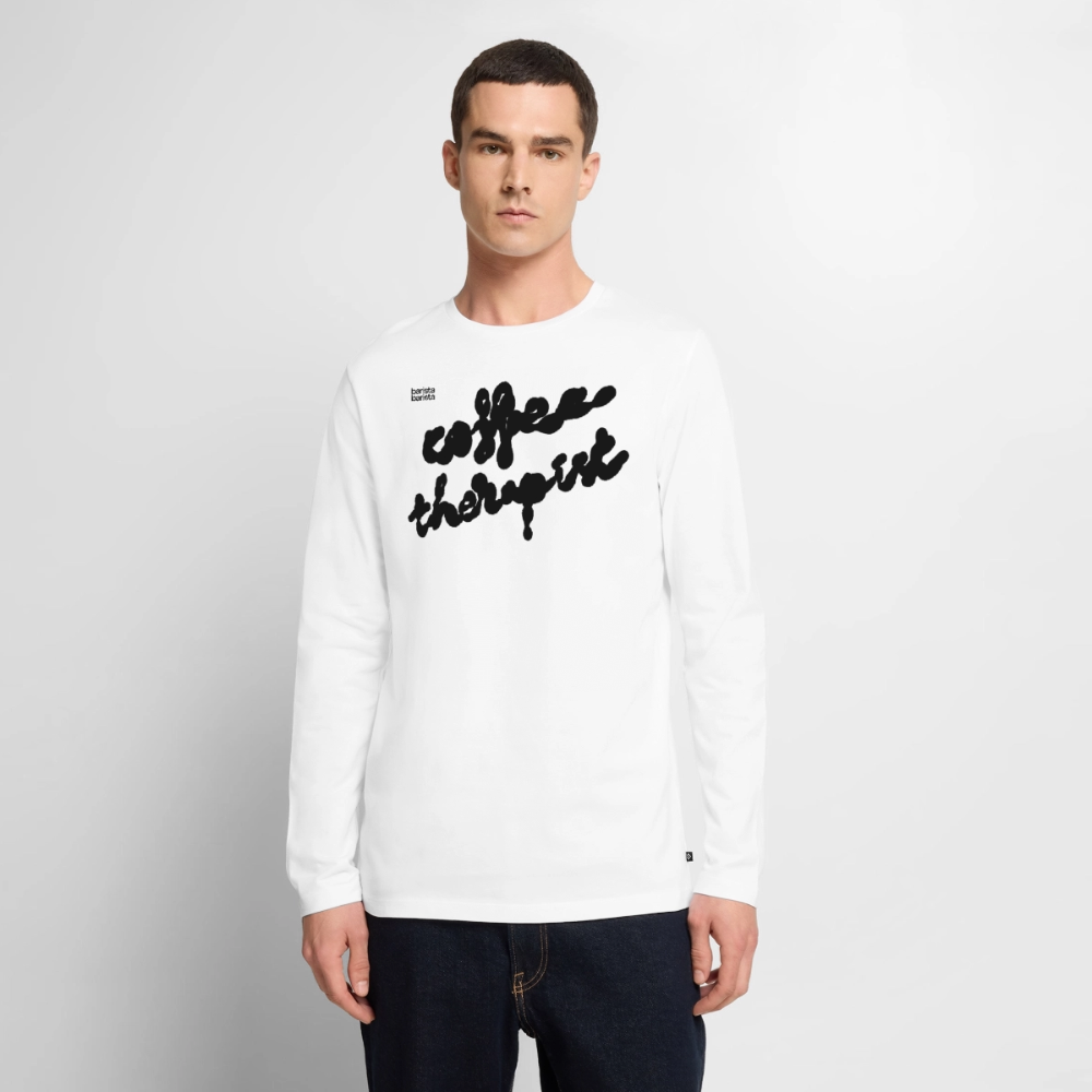 Camiseta manga larga Unisex (THERAPIST) - blanco