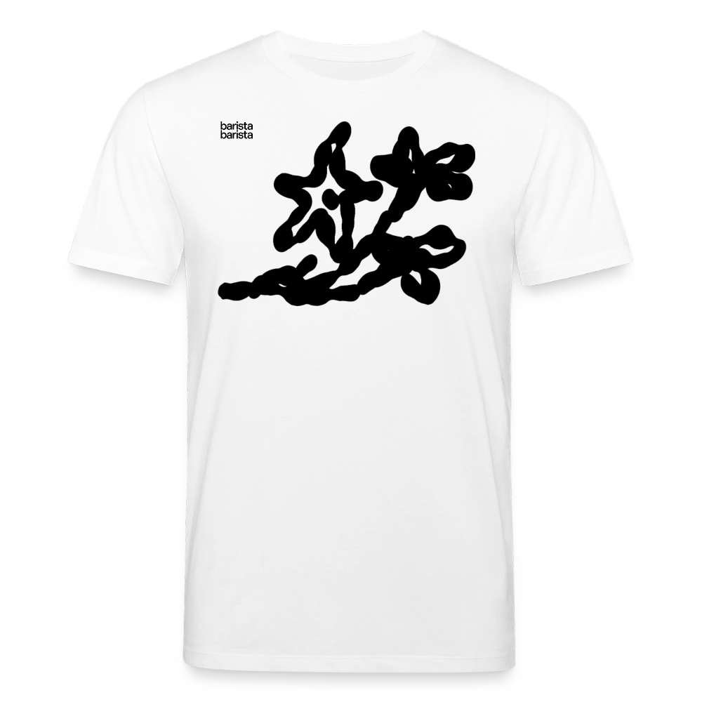 Camiseta manga corta recta Unisex (FLOWER) - blanco