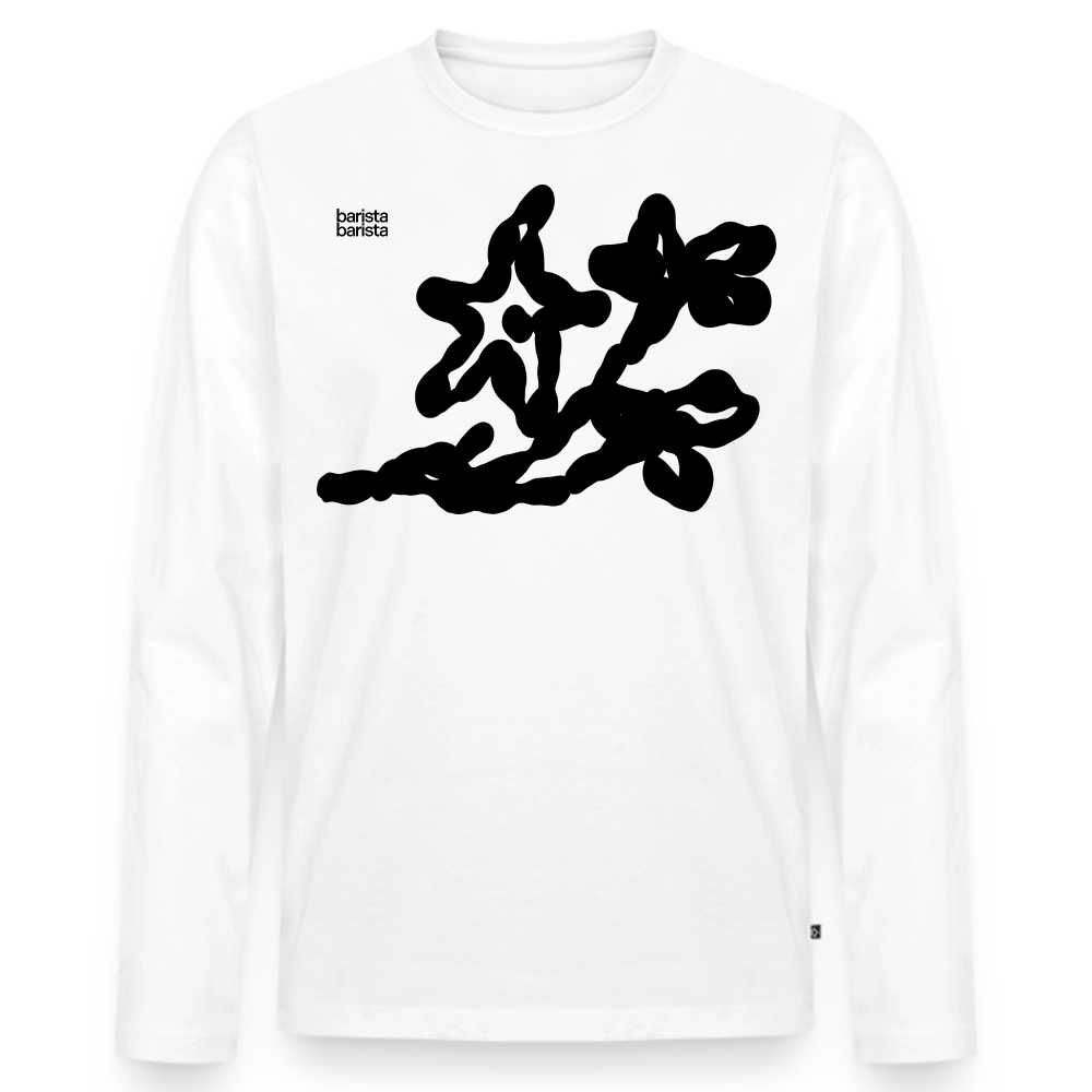 Camiseta manga larga Unisex (FLOWER) - blanco