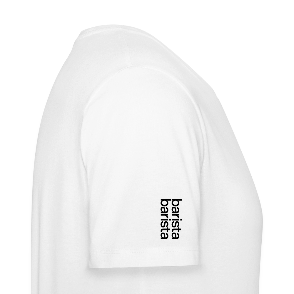 Camiseta 'Minimal' unisex. Logo manga (corte regular) - blanco