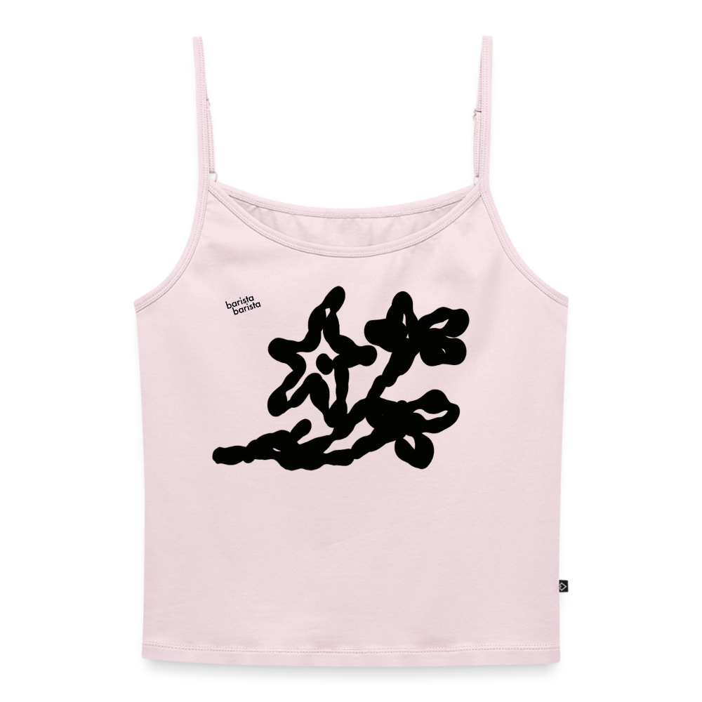 Camiseta tirante fino ajustable Mujer (FLOWER) - rosa polvo