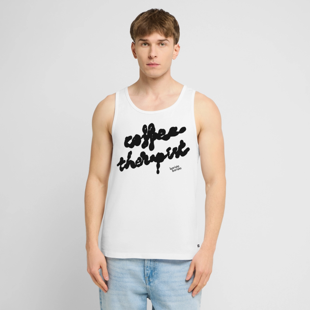Tank top hombre (THERAPIST) - blanco