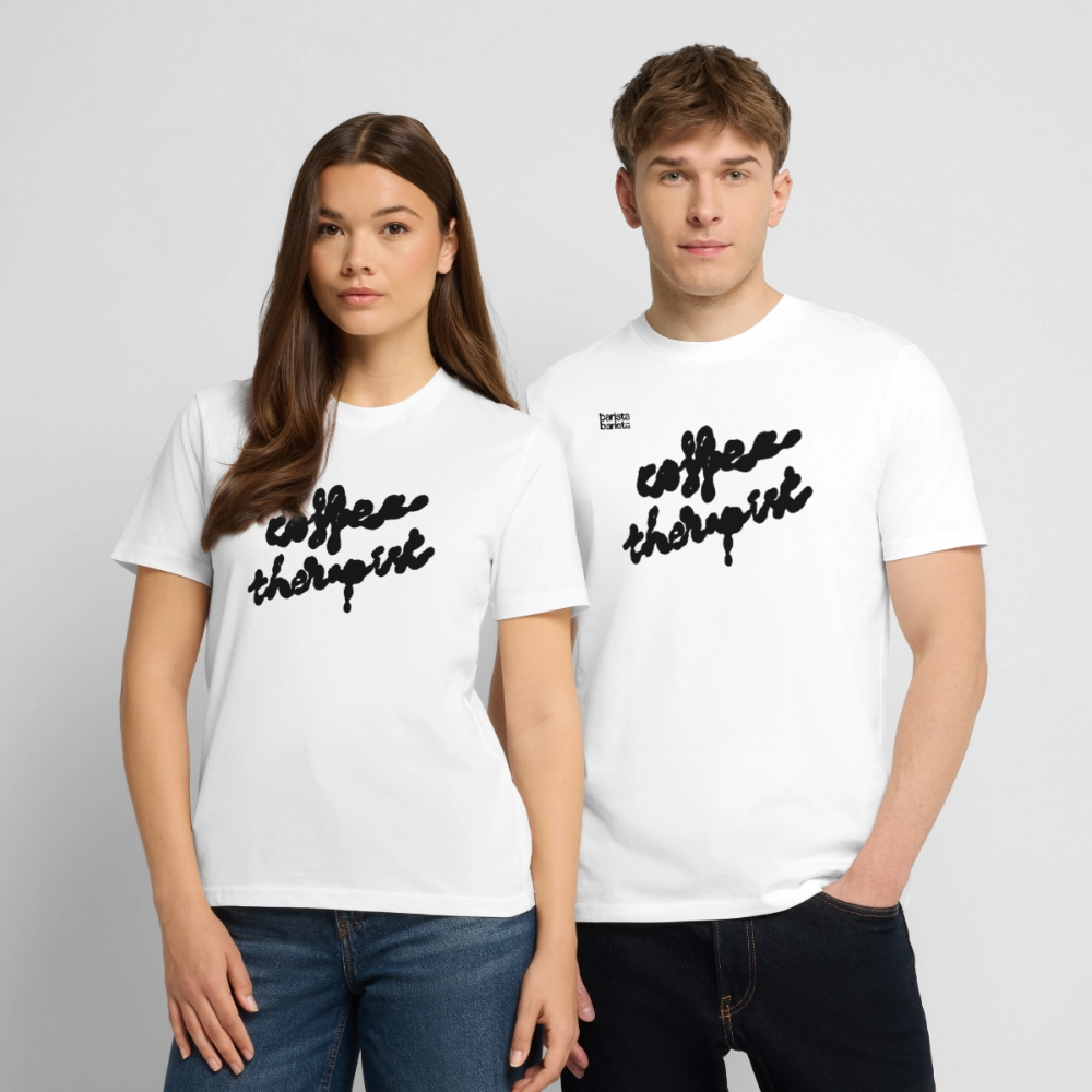 Camiseta recta Unisex (THERAPIST) - blanco