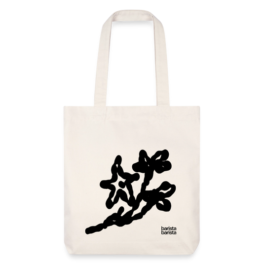 Bolsa de tela heavyweight recycled Stanley/Stella (FLOR) - blanco natural