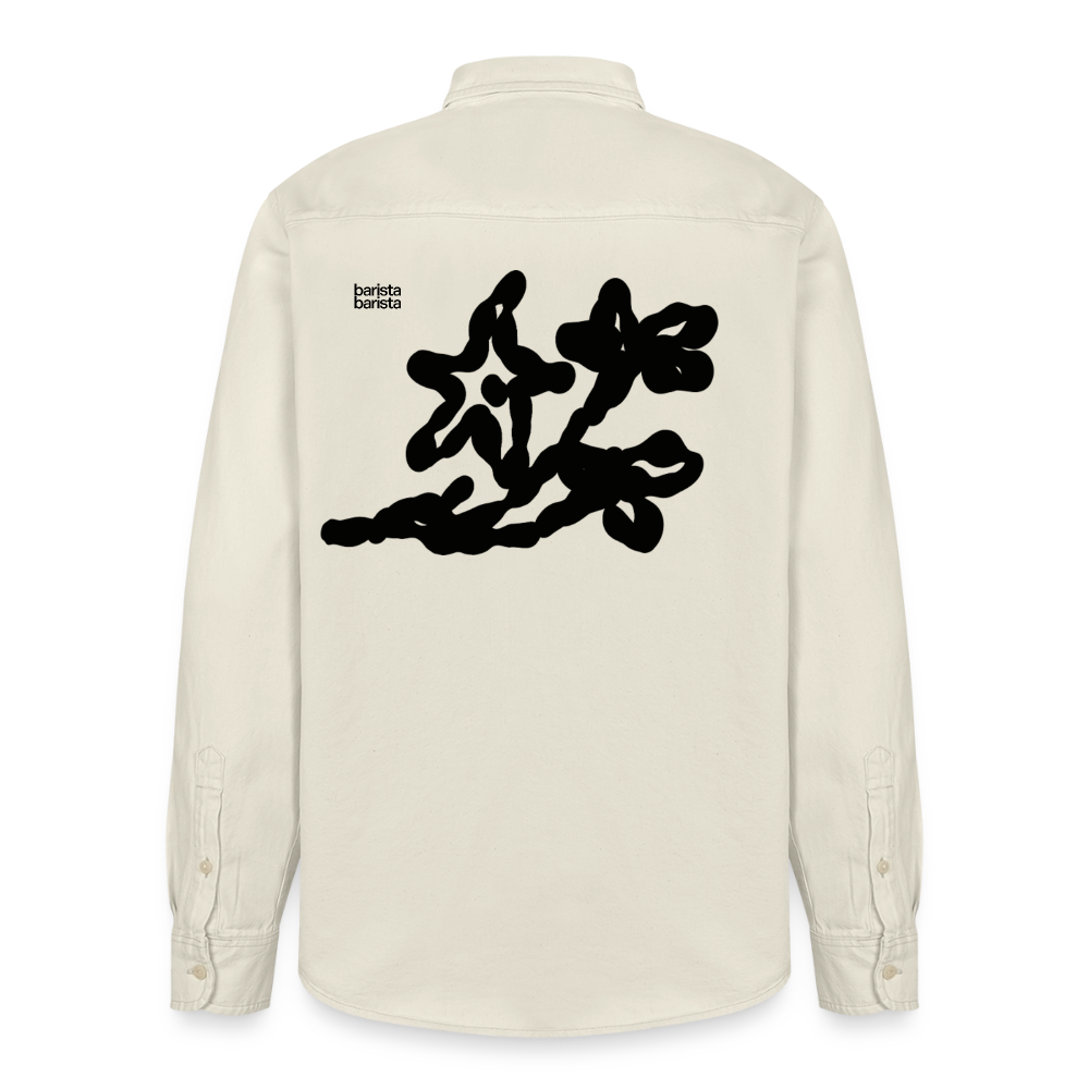 Camisa Unisex (FLOWER) - ecru suave