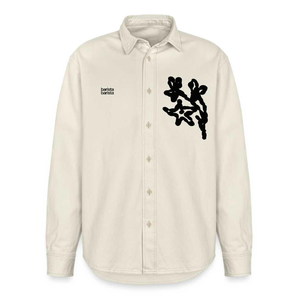 Camisa Unisex (FLOWER) - ecru suave