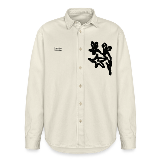 Camisa Unisex (FLOWER) - ecru suave