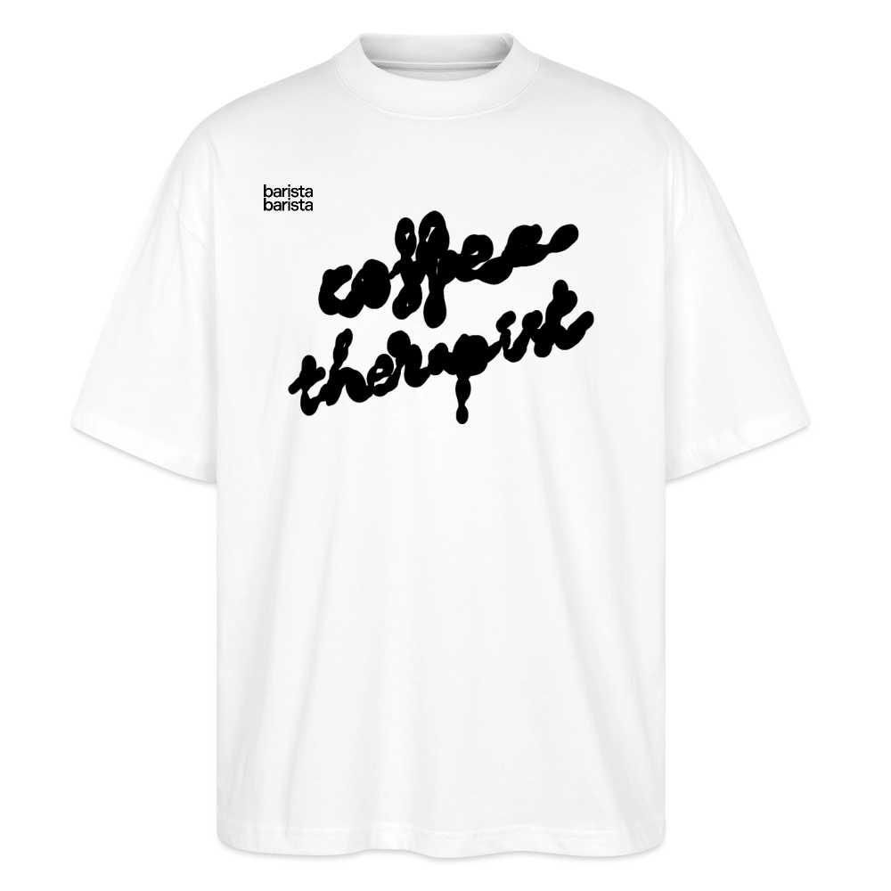 Camiseta oversize Unisex (THERAPIST) - blanco