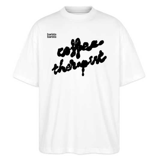 Camiseta oversize Unisex (THERAPIST) - blanco