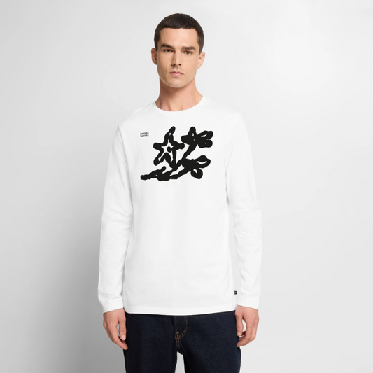 Camiseta manga larga Unisex (FLOWER) - blanco