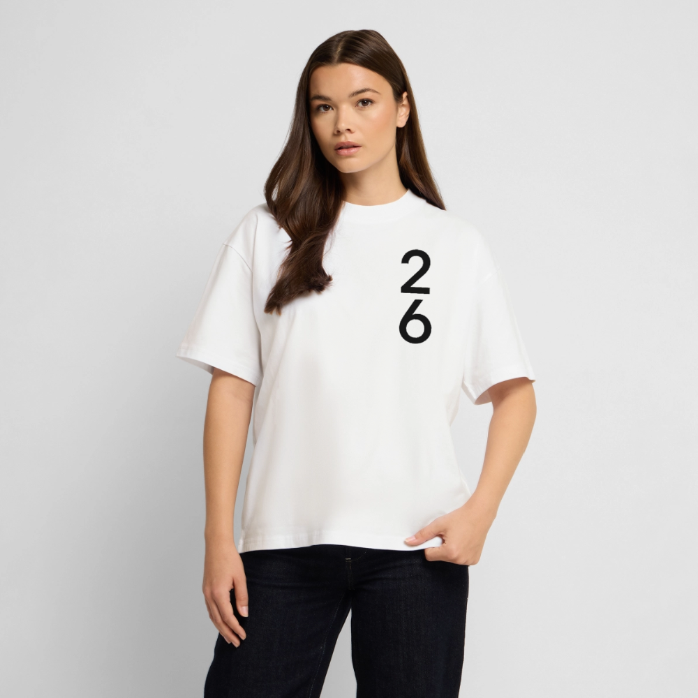 Camiseta Oversize Ecológica Unisex Stanley/Stella Blaster 2.0 - blanco