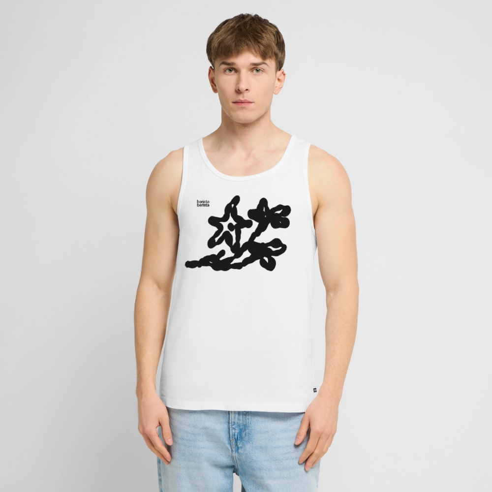 Camiseta tirantes Hombre (FLOWER) - blanco