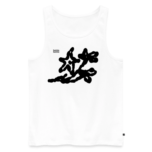 Camiseta tirantes Hombre (FLOWER) - blanco