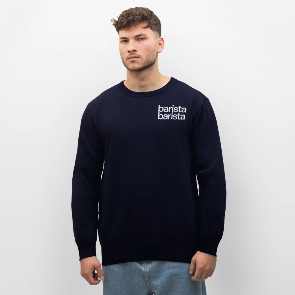 Sudadera logo blanco - azul marino