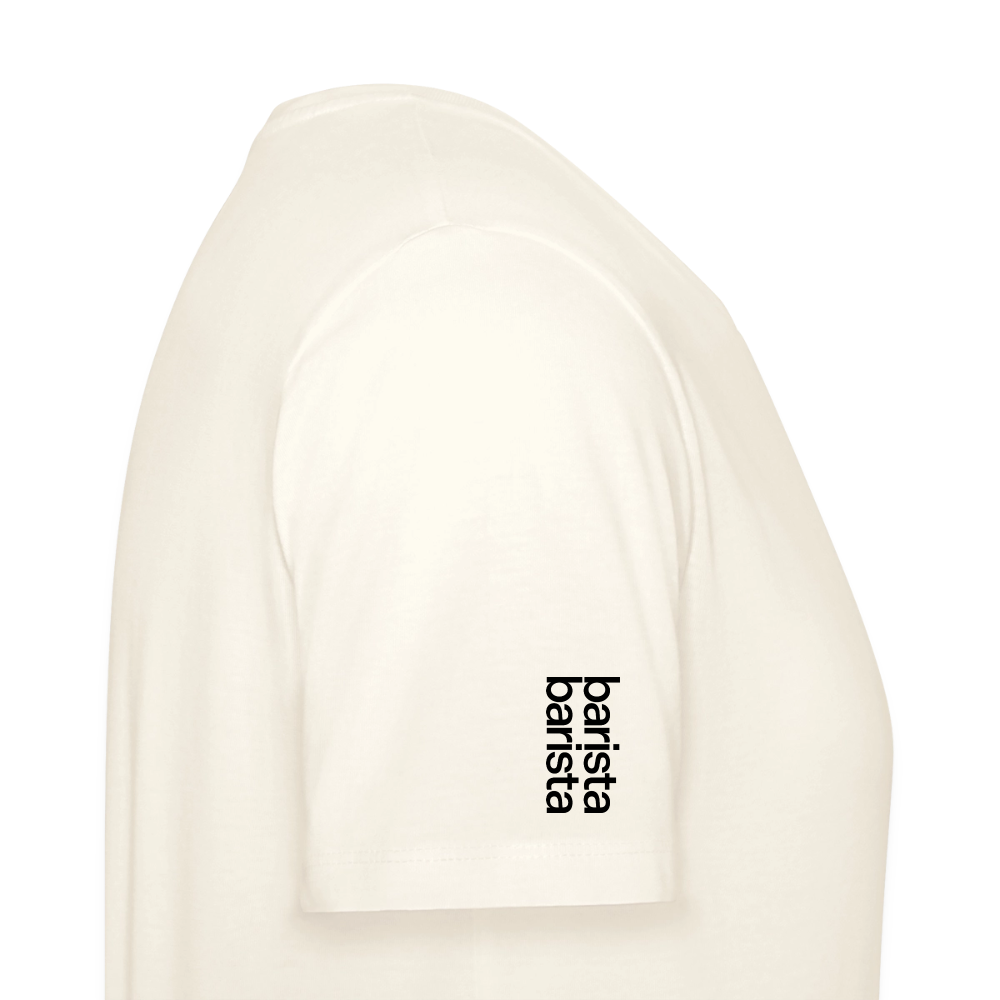 Camiseta 'Minimal' unisex. Logo frontal (corte regular) - blanco natural
