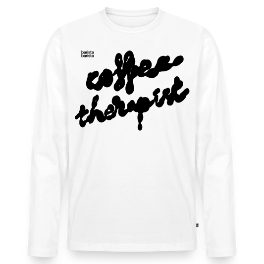 Camiseta manga larga Unisex (THERAPIST) - blanco