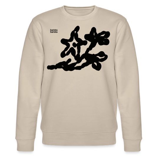 Sudadera Unisex (FLOWER) - beige