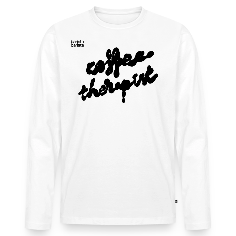 Camiseta manga larga Unisex (THERAPIST) - blanco
