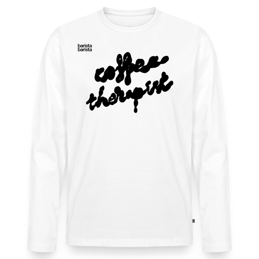 Camiseta manga larga Unisex (THERAPIST) - blanco