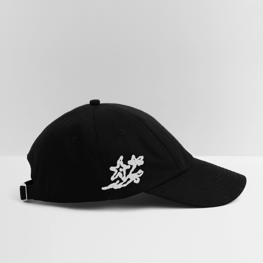 Gorra Negra (FLOR) - negro/negro