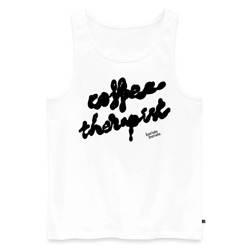 Tank top hombre (THERAPIST) - blanco