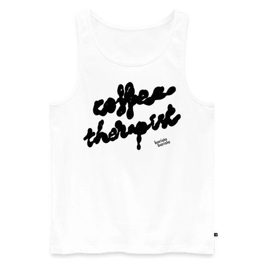Tank top hombre (THERAPIST) - blanco