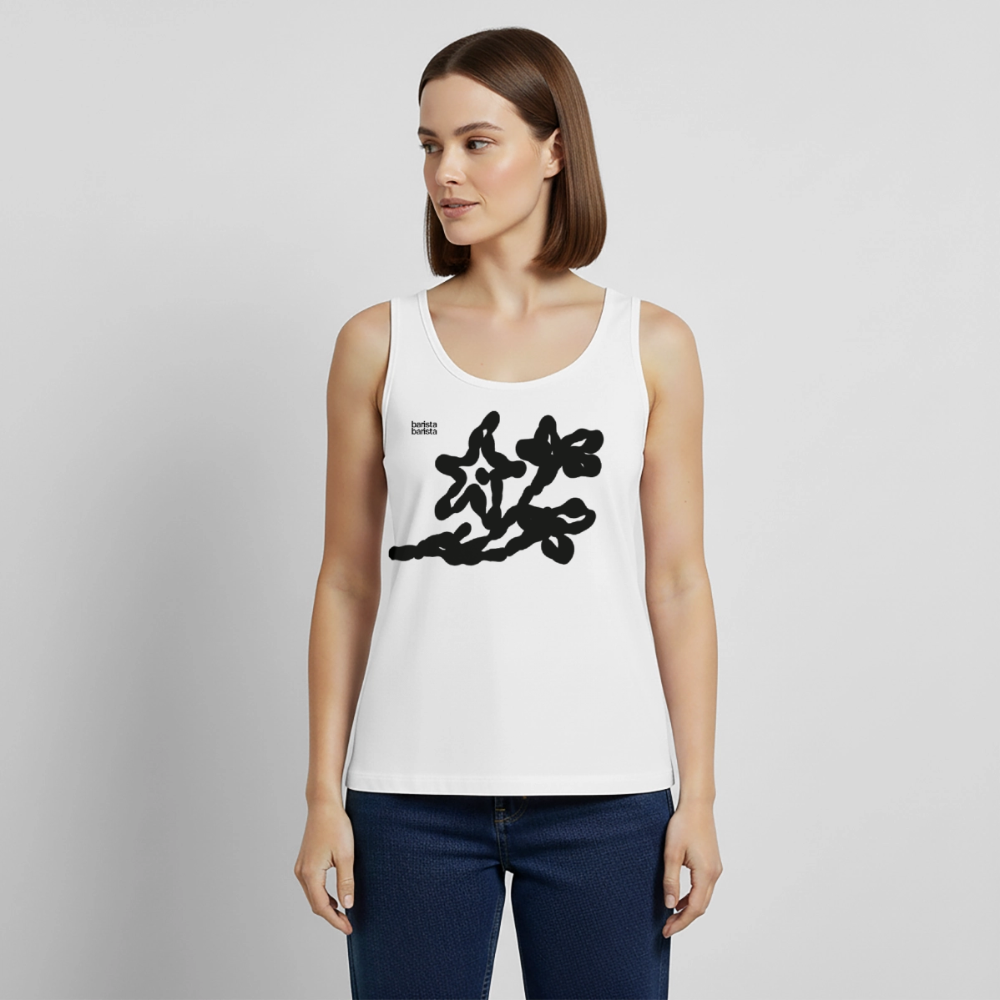 Camiseta de tirantes Mujer (FLOWER) - blanco