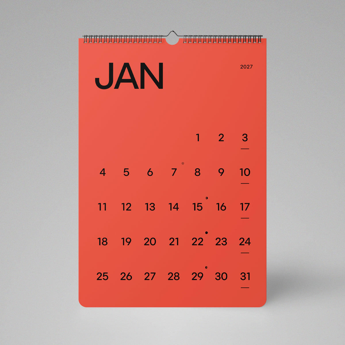 Calendario CRD 2027