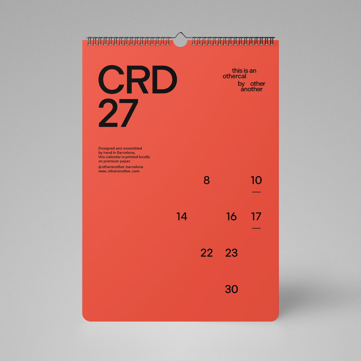 Calendario CRD 2027