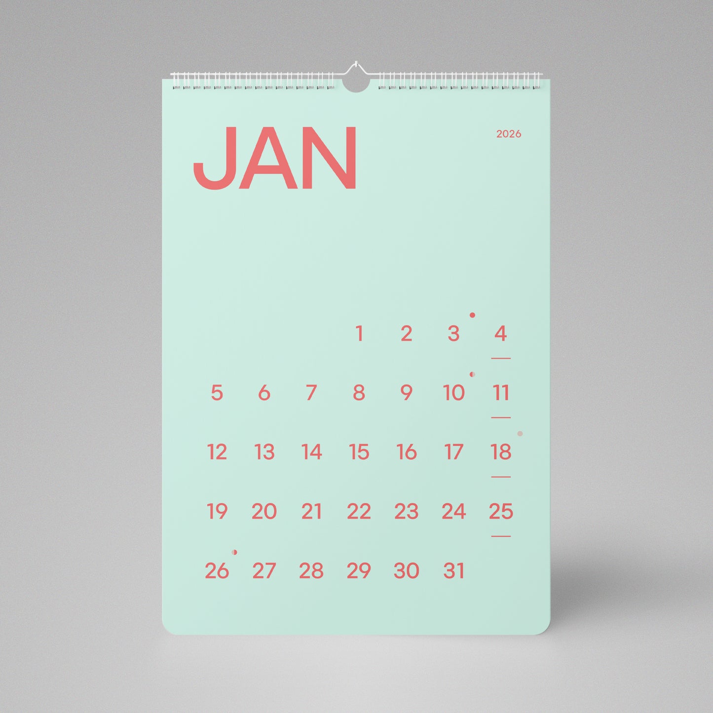 Calendario OTH—2 VERDE (2026)