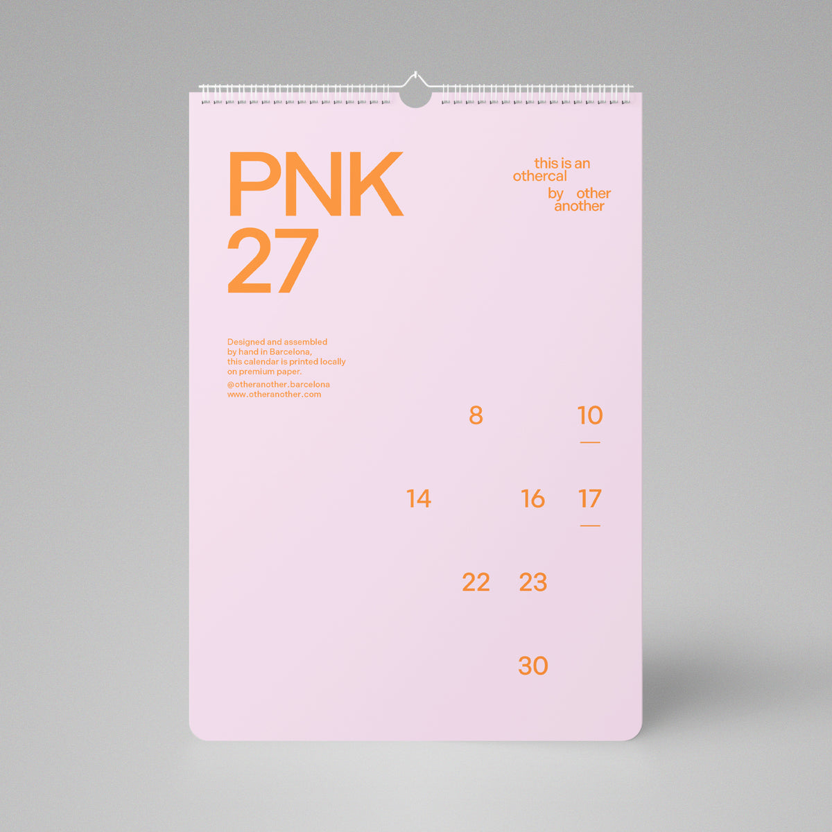 Calendario PNK 2027